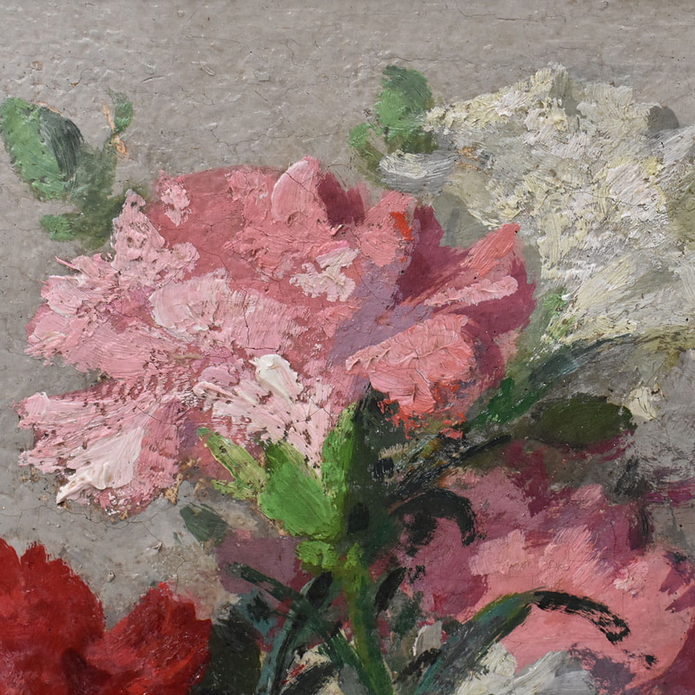 QF765 1a antique floral painting flower oil still life XX art deco.jpg